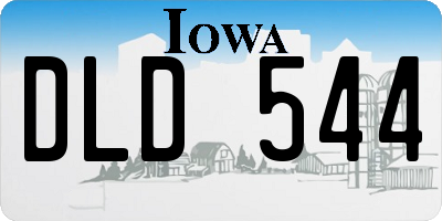 IA license plate DLD544