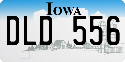 IA license plate DLD556