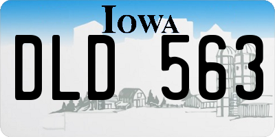 IA license plate DLD563