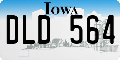 IA license plate DLD564
