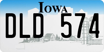 IA license plate DLD574