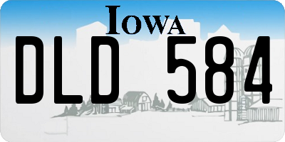 IA license plate DLD584