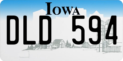 IA license plate DLD594