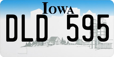 IA license plate DLD595