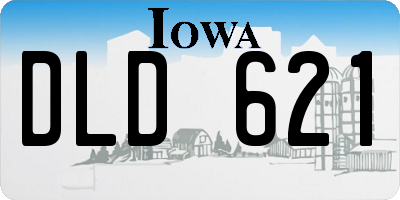 IA license plate DLD621