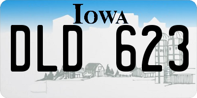 IA license plate DLD623