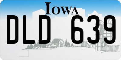 IA license plate DLD639