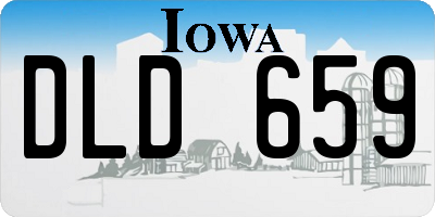 IA license plate DLD659