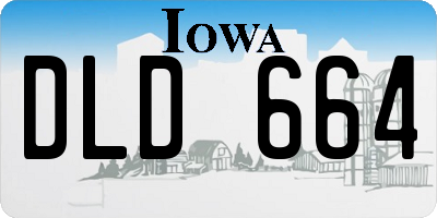 IA license plate DLD664