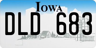 IA license plate DLD683