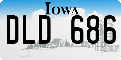 IA license plate DLD686