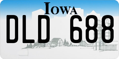 IA license plate DLD688