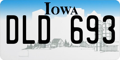 IA license plate DLD693