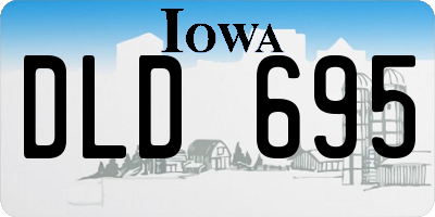 IA license plate DLD695