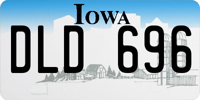 IA license plate DLD696