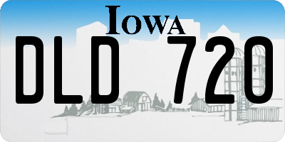 IA license plate DLD720