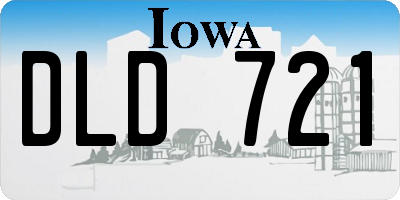 IA license plate DLD721