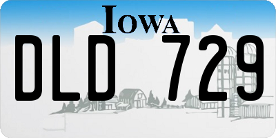 IA license plate DLD729