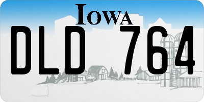 IA license plate DLD764