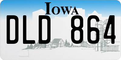 IA license plate DLD864
