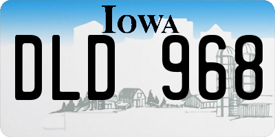 IA license plate DLD968