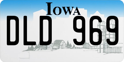 IA license plate DLD969
