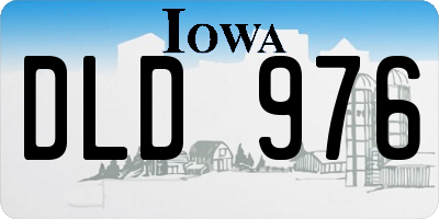IA license plate DLD976