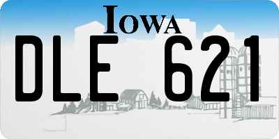 IA license plate DLE621