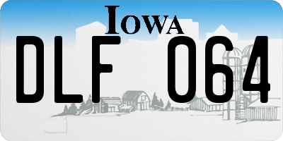 IA license plate DLF064