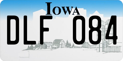 IA license plate DLF084