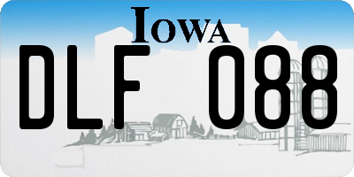 IA license plate DLF088