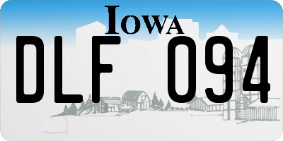 IA license plate DLF094