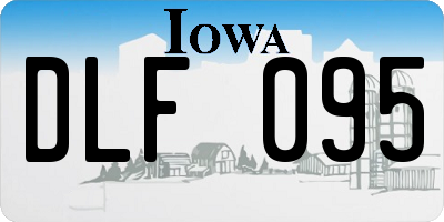 IA license plate DLF095
