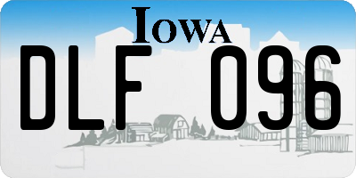 IA license plate DLF096
