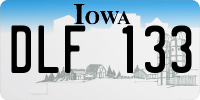 IA license plate DLF133