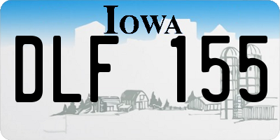 IA license plate DLF155