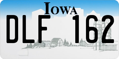 IA license plate DLF162