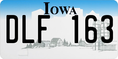 IA license plate DLF163