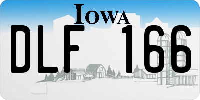 IA license plate DLF166