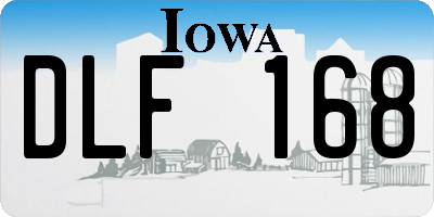 IA license plate DLF168