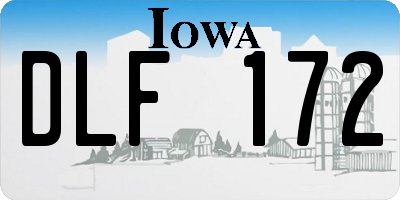 IA license plate DLF172