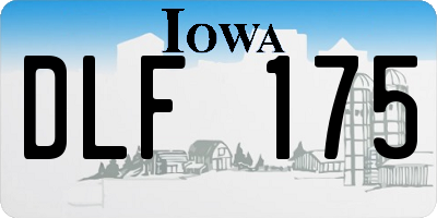 IA license plate DLF175