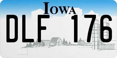 IA license plate DLF176