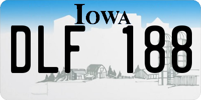 IA license plate DLF188