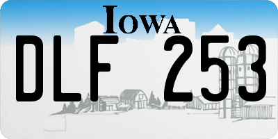IA license plate DLF253