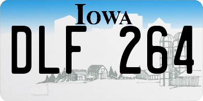 IA license plate DLF264
