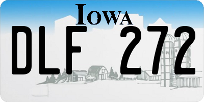 IA license plate DLF272