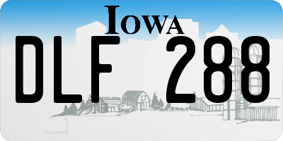 IA license plate DLF288