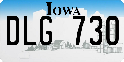 IA license plate DLG730