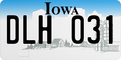 IA license plate DLH031